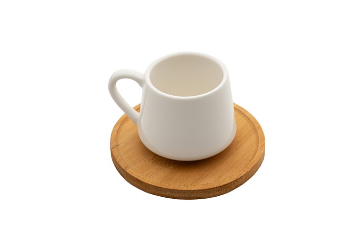 Hermia Juego de tazas de café PLT0095, Blanco, 2 piezas Hermia Juego de tazas de café PLT0095, Blanco, 2 piezas